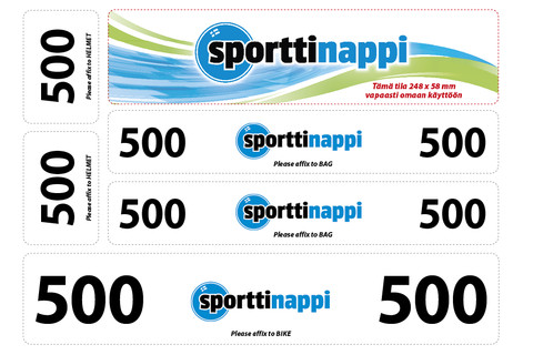 triathlon sticker set